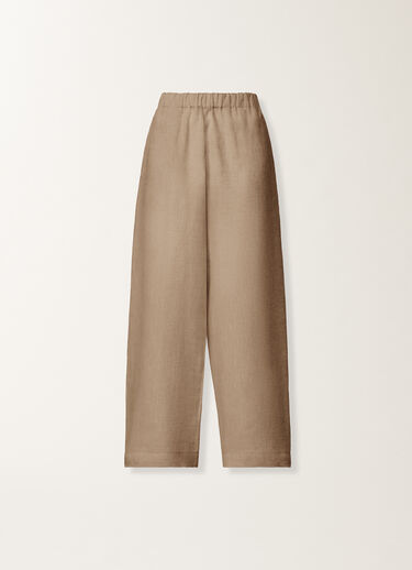 Fabiana Filippi Trevi pants in taupe linen canvas DOVE GREY PAD276F310M1310000