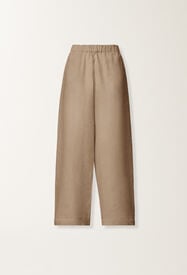 Trevi pants in taupe linen canvas Fabiana Filippi Trevi pants in taupe linen canvas DOVE GREY PAD276F310M1310000