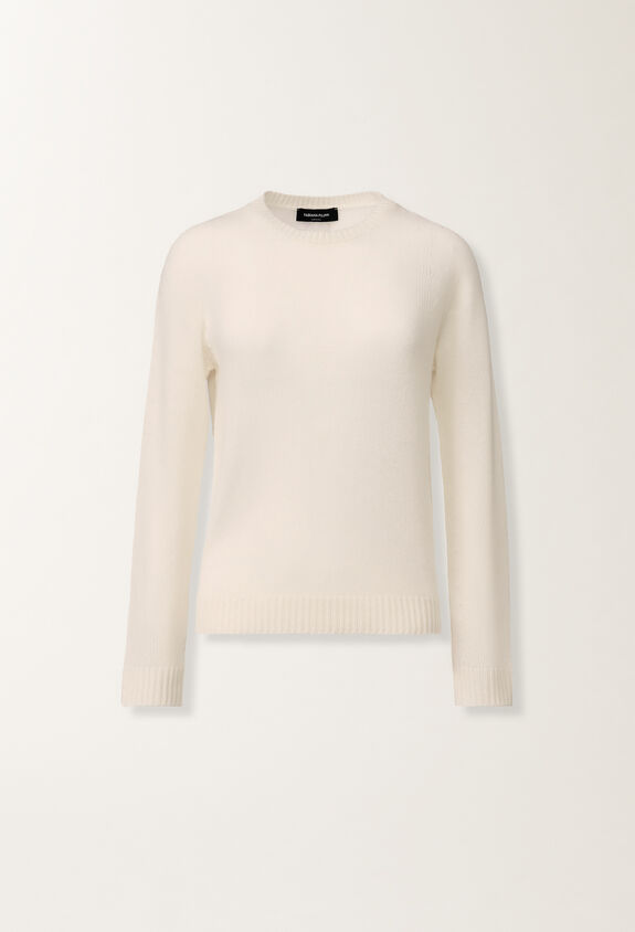 Fabiana Filippi Cashmere and silk sweater, raffia WHITE MAD215F012N9000000
