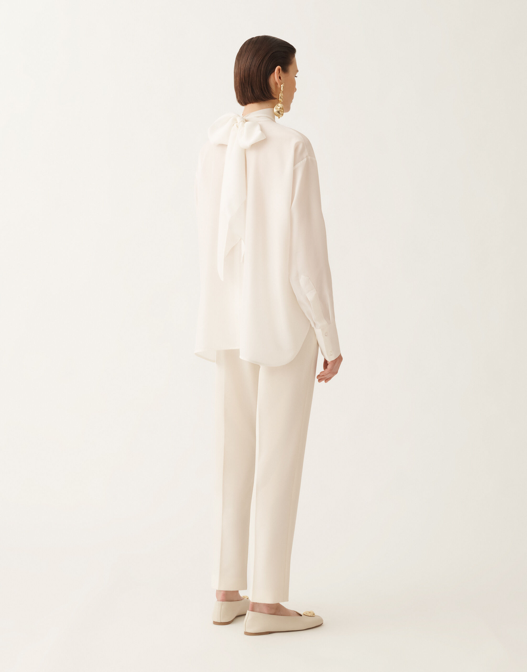 Fabiana Filippi Top in crepe de chine, bianco BIANCO TPD215F318D9030000