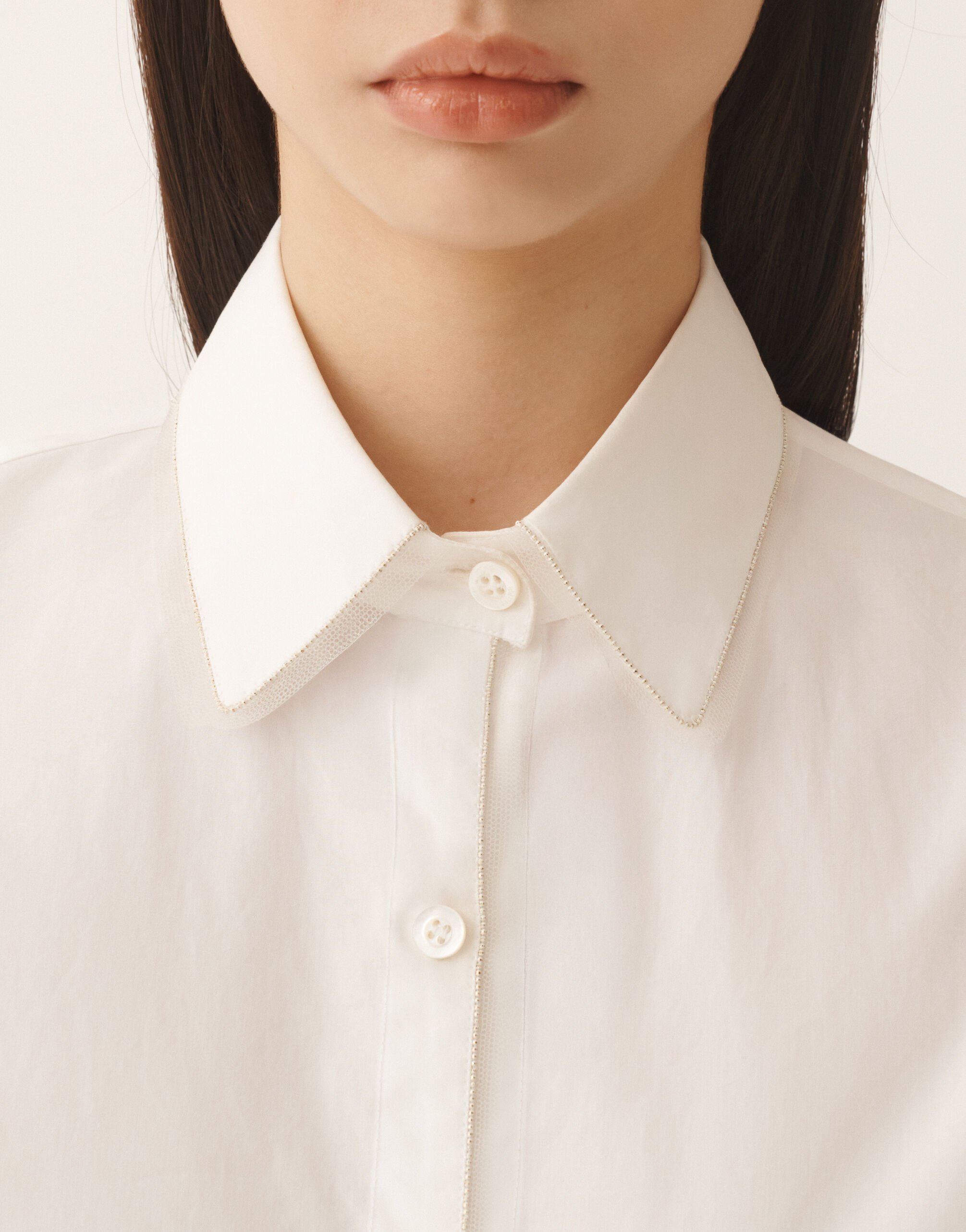 Fabiana Filippi Camicia in popeline, bianco ottico Bianco CAD266F233L5820000