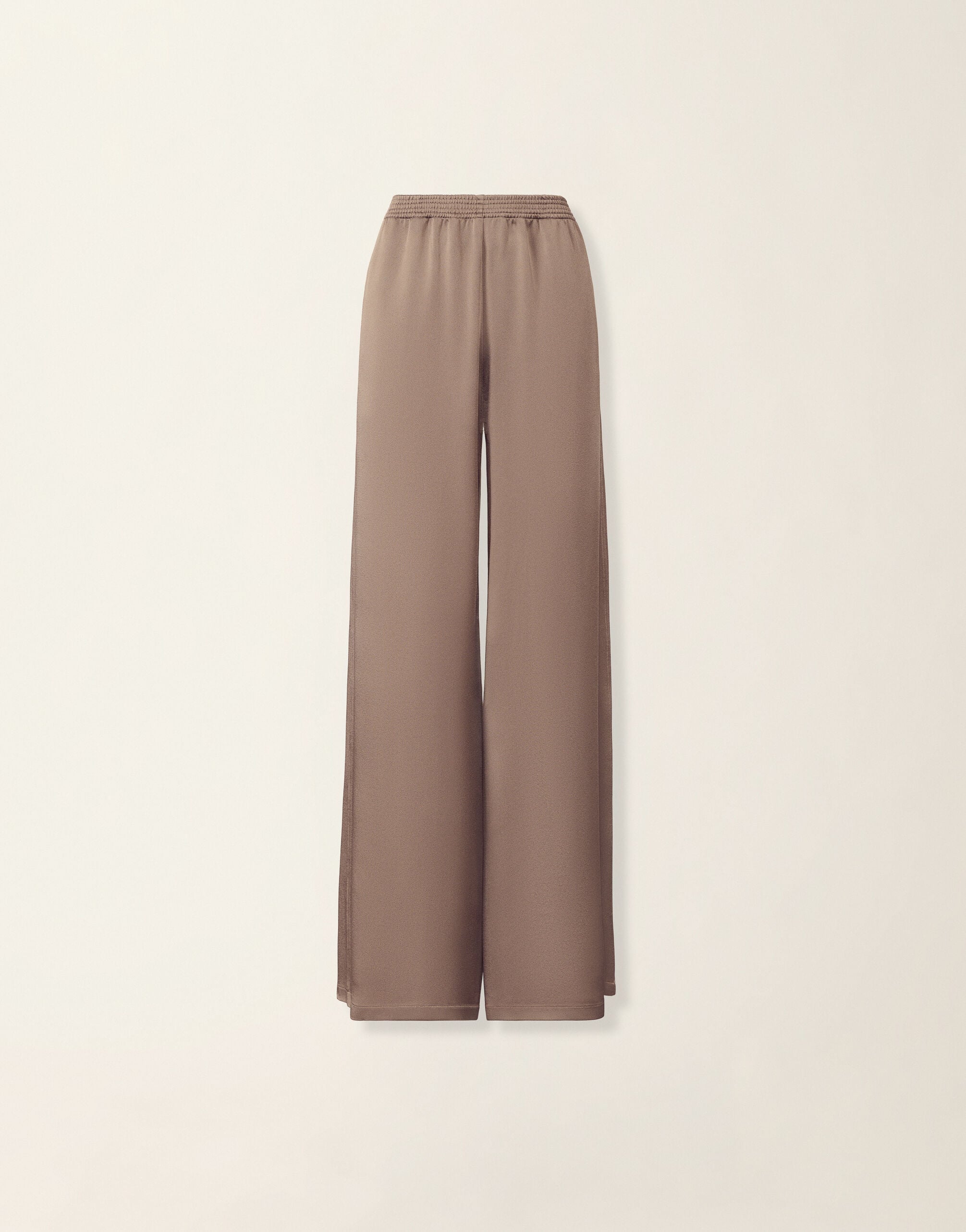 Wide-leg enver satin trousers, falcon Fabiana Filippi Wide-leg enver satin trousers, falcon Falcon PAD216F291D9820000
