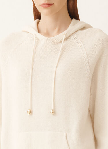 Fabiana Filippi Sweatshirt in Platinum, raffia White MAD225F464N1280000