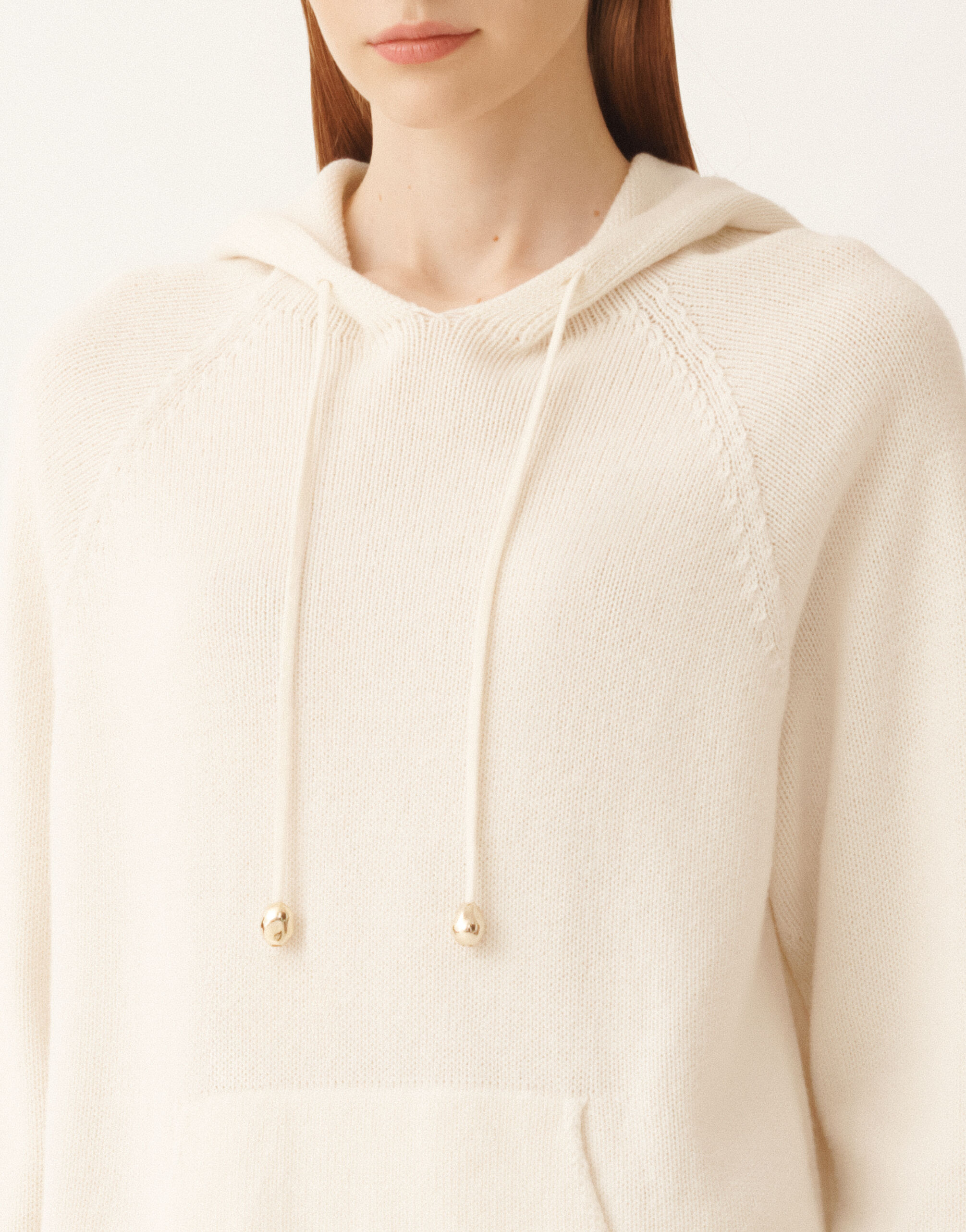 Fabiana Filippi Sweatshirt in Platinum, raffia White MAD225F464N1280000