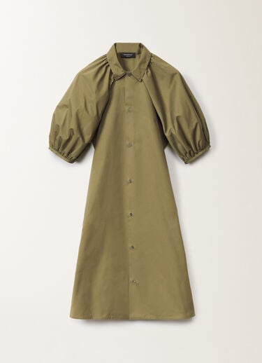 Fabiana Filippi Midi-Kleid aus Popeline, grasgrün GRÜN ABD275F750L3060000