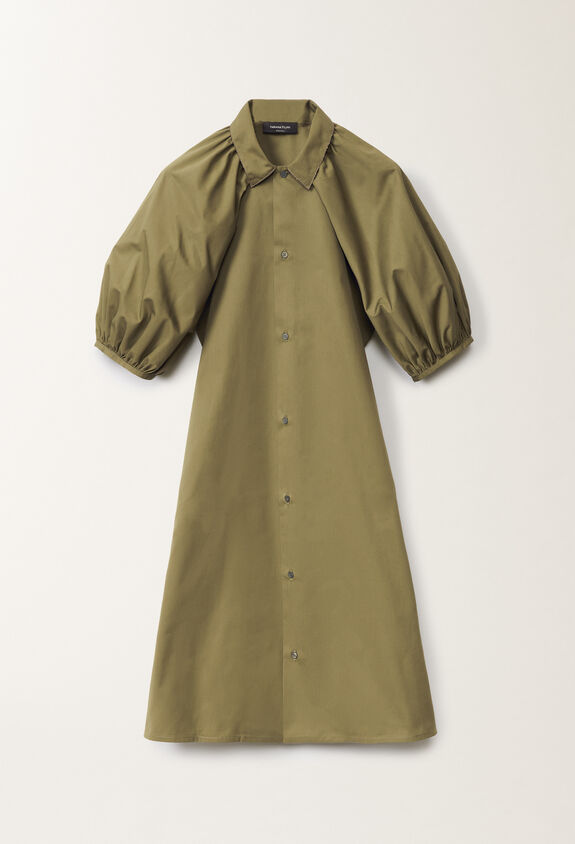 Fabiana Filippi Poplin midi dress, grass GREEN ABD275F750L3060000