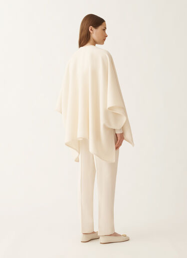 Fabiana Filippi Wool cloak, butter WHITE SAD215A884L8300000