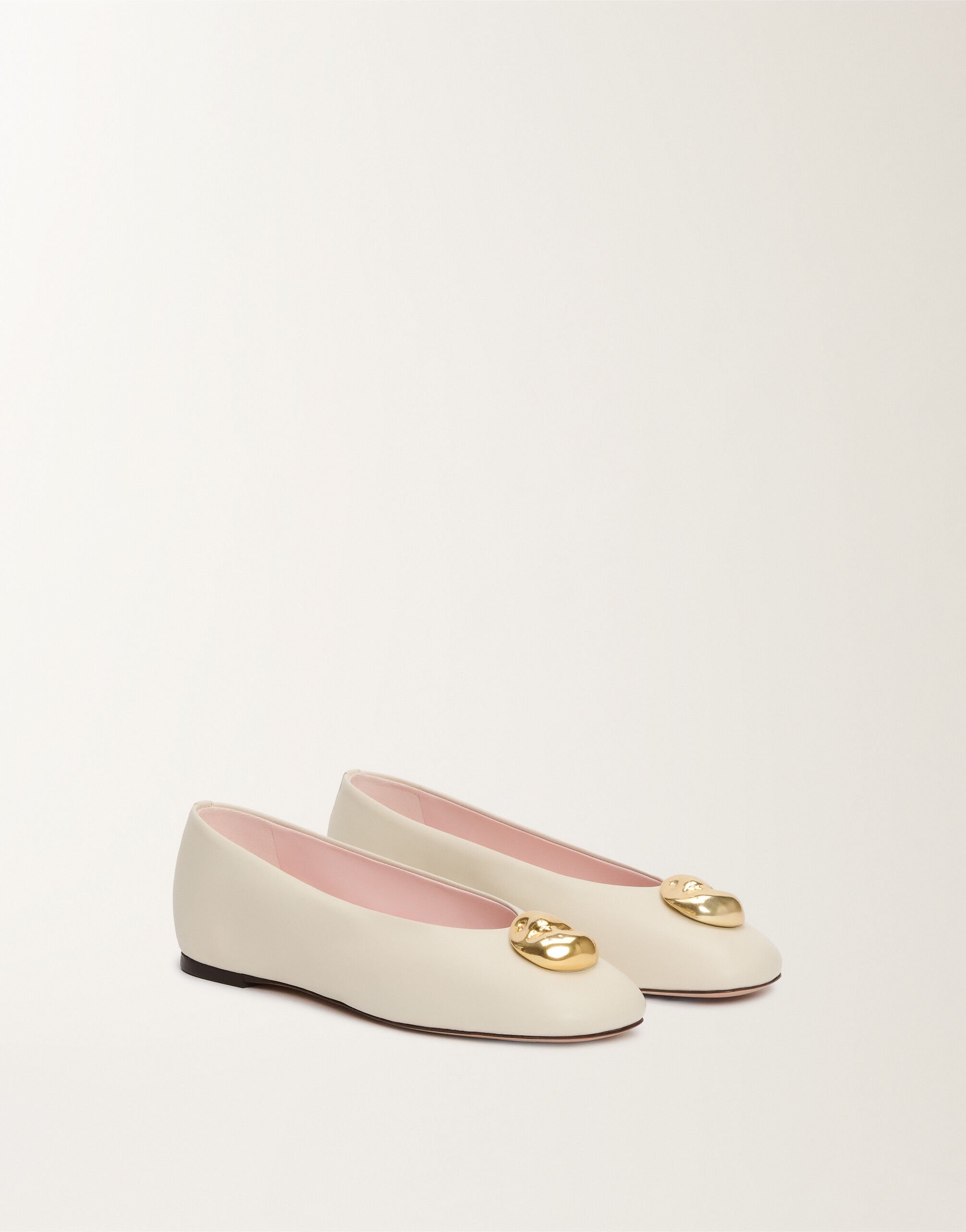 Fabiana Filippi Nappa leather ballet flats, butter WHITE ASD215A807L8200000