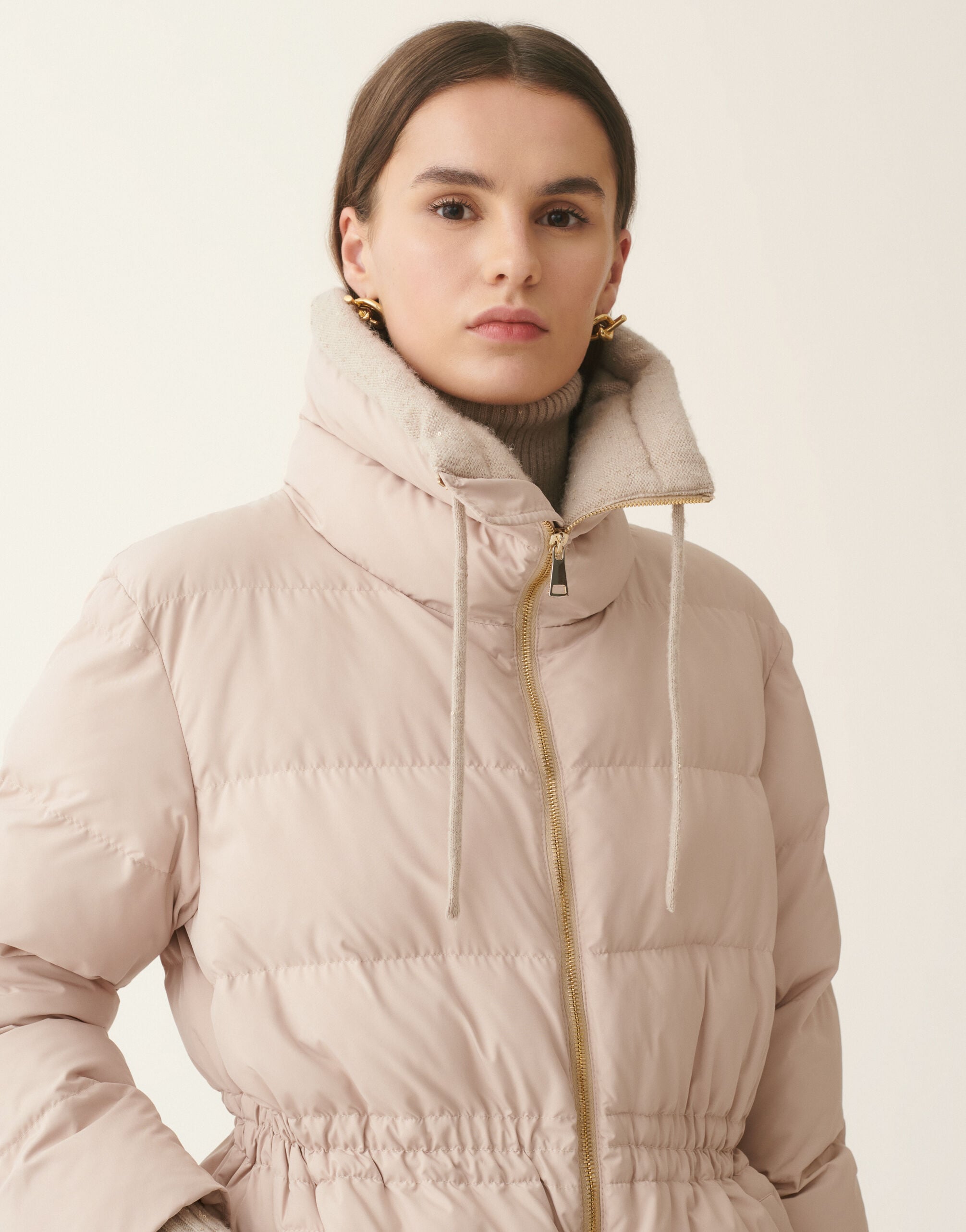 Fabiana Filippi Midi ultralight technical down coat, cachà Cachà CTD226F658M3960000