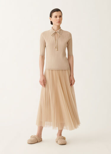 Fabiana Filippi Merino wool sweater, maple BEIGE MAD215F053N1250000