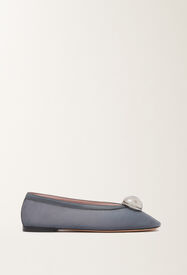 Fabiana Filippi Ballerina flat in mesh, gray Gray ASD266A850M0190000