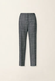 Fabiana Filippi Pantalon Montefalco en mouliné, bleu nuit Bleu nuit PAD216F326D9830000