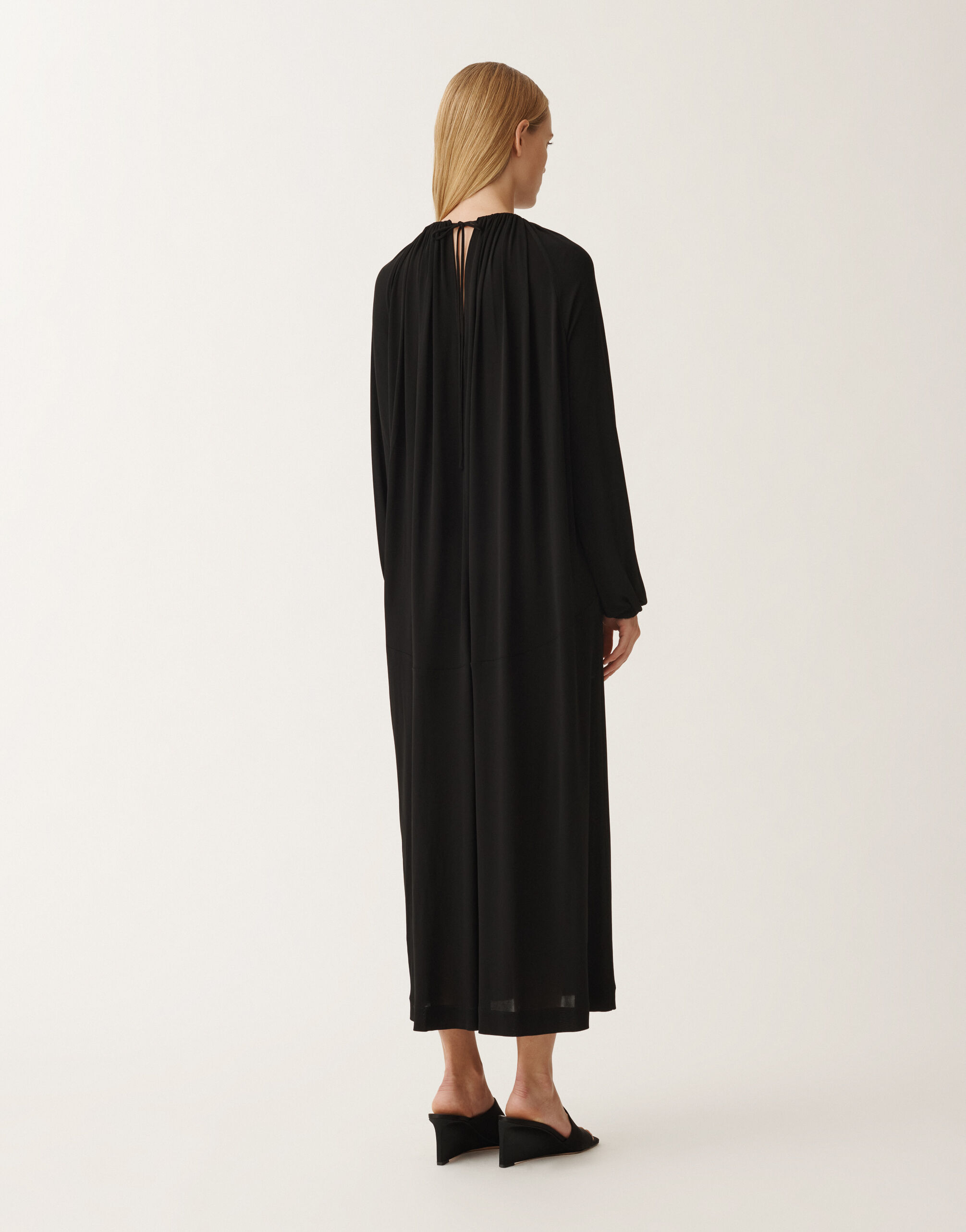 Fabiana Filippi Kleid aus Jersey in Viskose, schwarz SCHWARZ ABD265F189D8060000