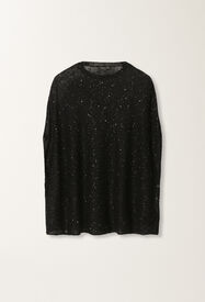 Fabiana Filippi Cape aus Mohair, schwarz SCHWARZ MAD265F082D8170000