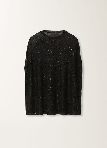 Fabiana Filippi Mohair cape, black BLACK MAD265F082D8170000