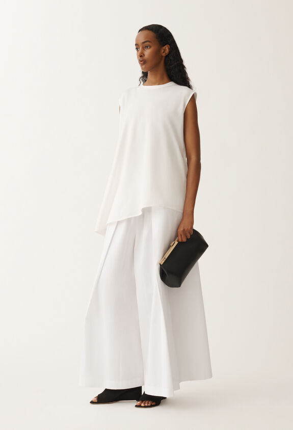 Fabiana Filippi Jersey top, white WHITE JED265F172L1700000