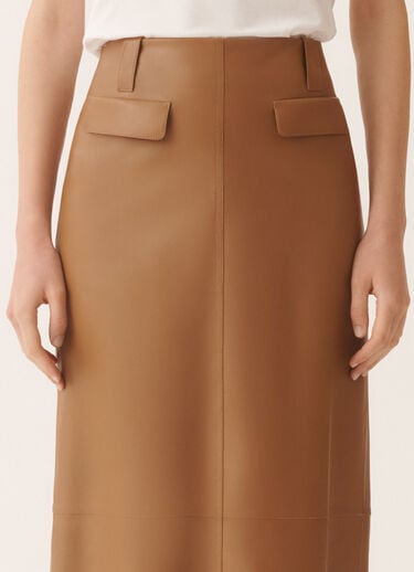 Fabiana Filippi Nappa lissé pencil skirt, wicker Wicker PLD266F267L7990000