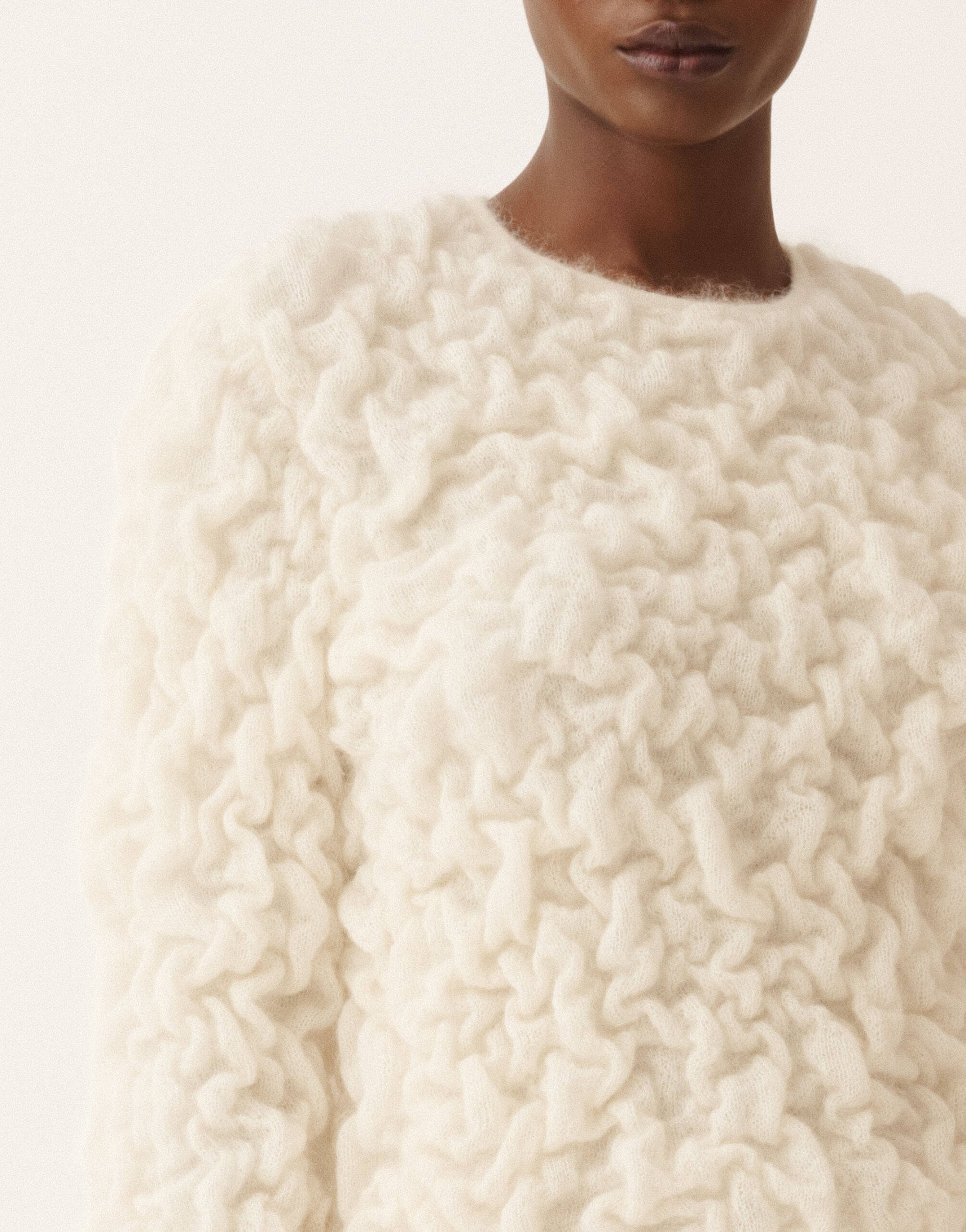 Fabiana Filippi Mohair sweater, butter White MAD225F502D5040000