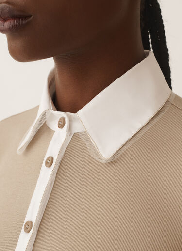 Fabiana Filippi Camiseta de jersey, abedul Beige JED225F596L6860000