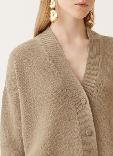 Fabiana Filippi Cardigan aus Kaschmir, Oliv Braun MAD215F014N9000000