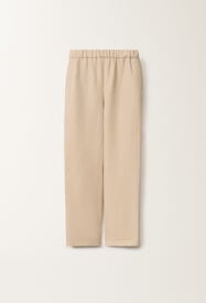 Fabiana Filippi Orvieto linen and viscose trousers, sand SAND PAD275F827D5440000