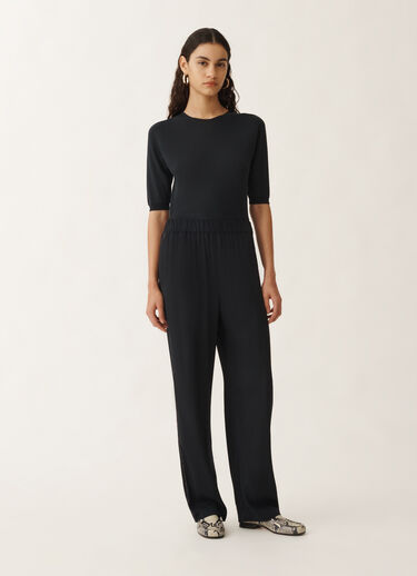 Fabiana Filippi Orvieto stretch sablé trousers, midnight blue BLUE PAD275F827L2350000