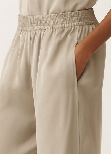 Fabiana Filippi Pantalon Amelia en satin de viscose, argile ARGILE PAD265F291D6230000