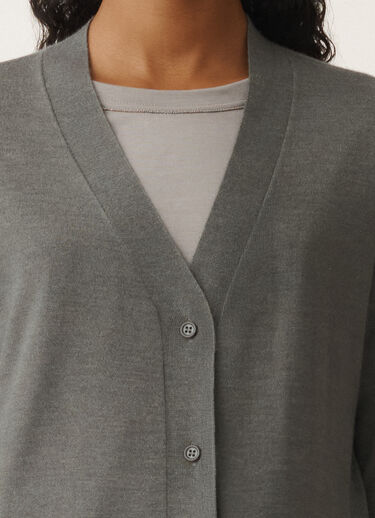 Fabiana Filippi Cashmere and silk cardigan, granite GREY MAD265F008N9070000