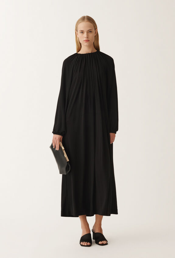 Fabiana Filippi Viscose jersey dress, black BLACK ABD265F189D8060000