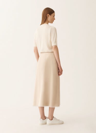 Fabiana Filippi Midi-Rock in Techno-Tailoring, Nude Nude GND266F406L7810000