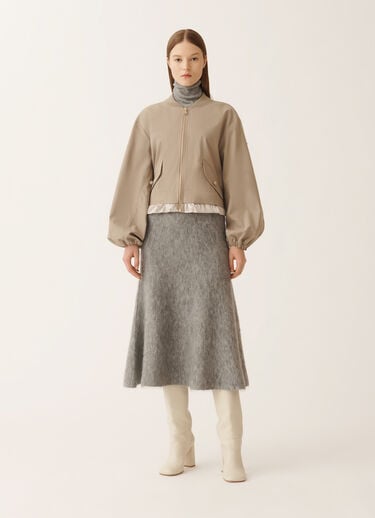 Fabiana Filippi Bomberjacke aus extrafeinem Twill, olivgrün Grün CTD215F225L5260000