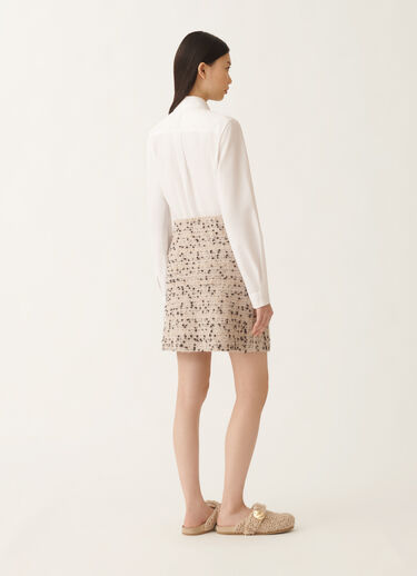 Fabiana Filippi Minifalda de tweed botonado, arce y negro BEIGE GND215F404L5450000