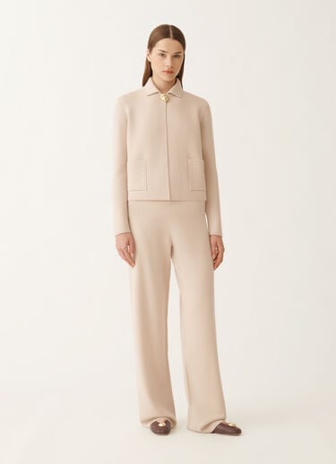 Fabiana Filippi Merino wool jacket, cream PINK GCD215F194D4620000