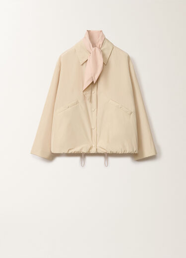 Fabiana Filippi Trainerjacke aus Funktionstaft, vanillefarben WEISS CTD265F247L1930000