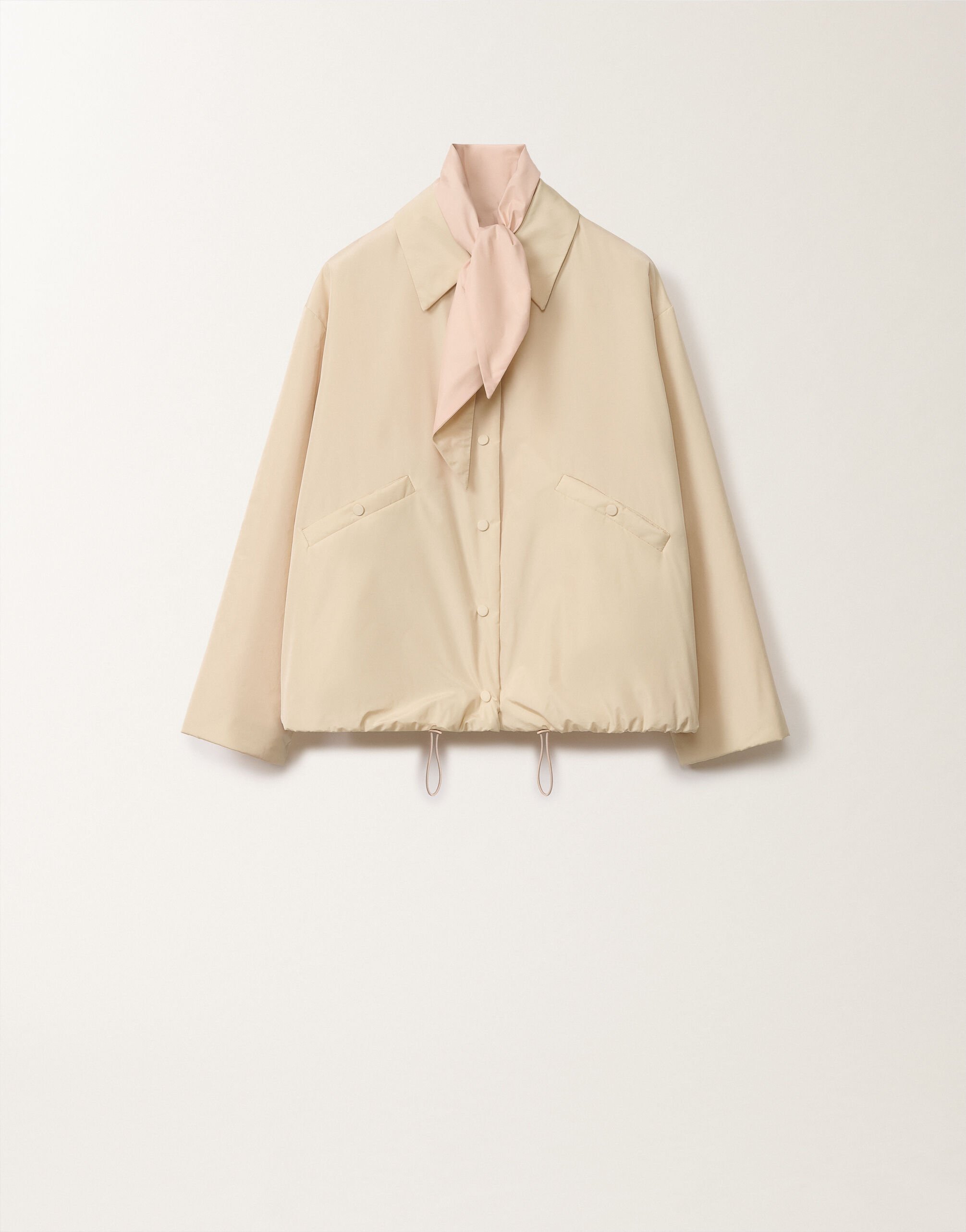 Fabiana Filippi Trainerjacke aus Funktionstaft, vanillefarben WEISS CTD265F247L1930000