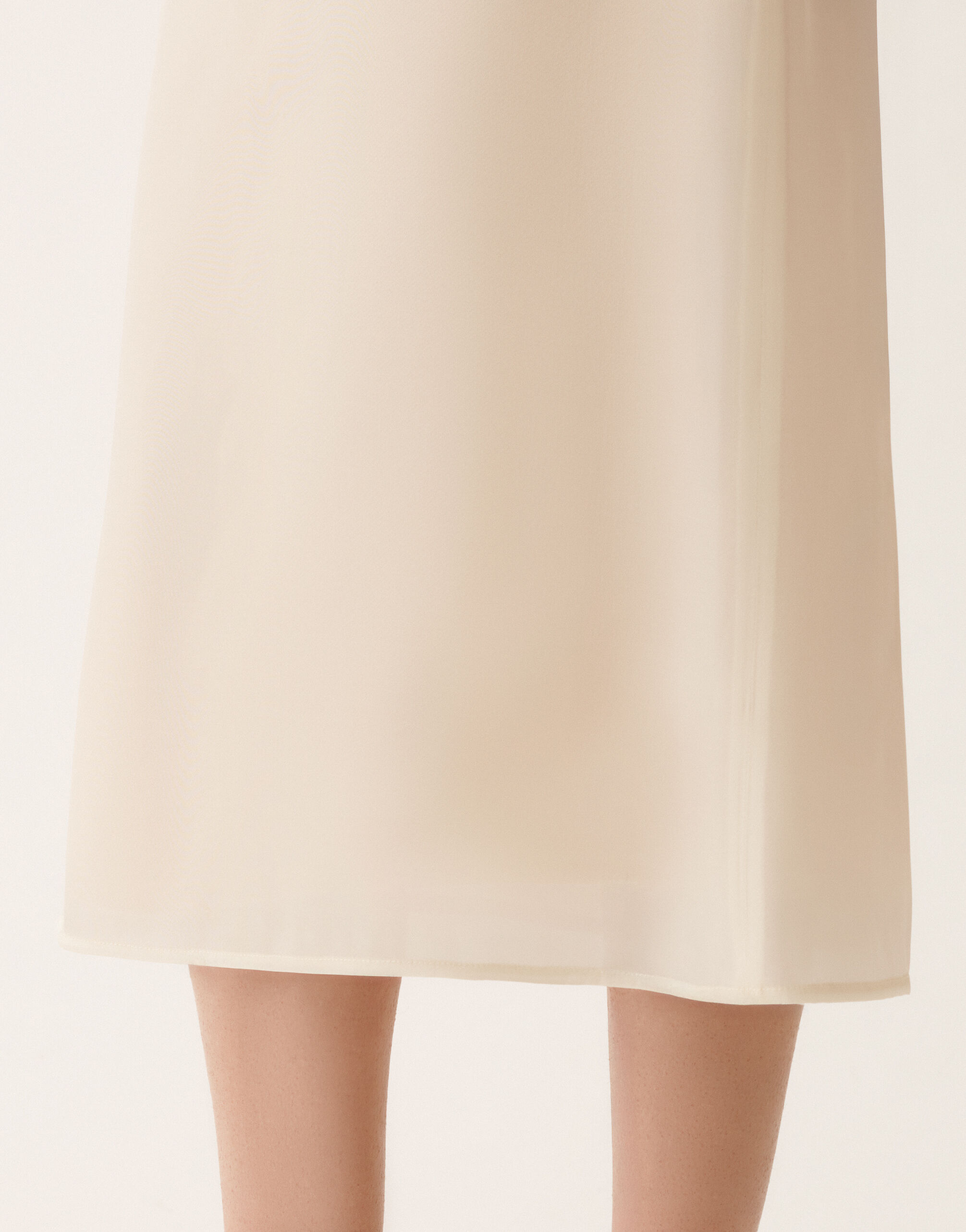 レディースWater-reflective organza midi skirt, butter スカート