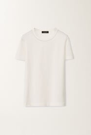 Fabiana Filippi Jersey T-shirt, white WHITE JED265F278L1890000
