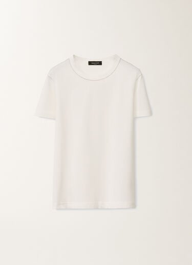 Fabiana Filippi Jersey T-shirt, white WHITE JED265F278L1890000