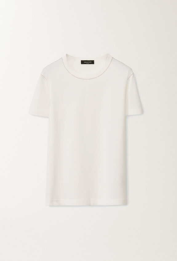 Fabiana Filippi T-shirt en jersey, blanc BLANC JED265F278L1890000