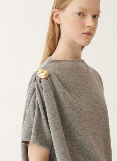 Fabiana Filippi Suéter en Platino, roca Gris MAD225F482N1280000