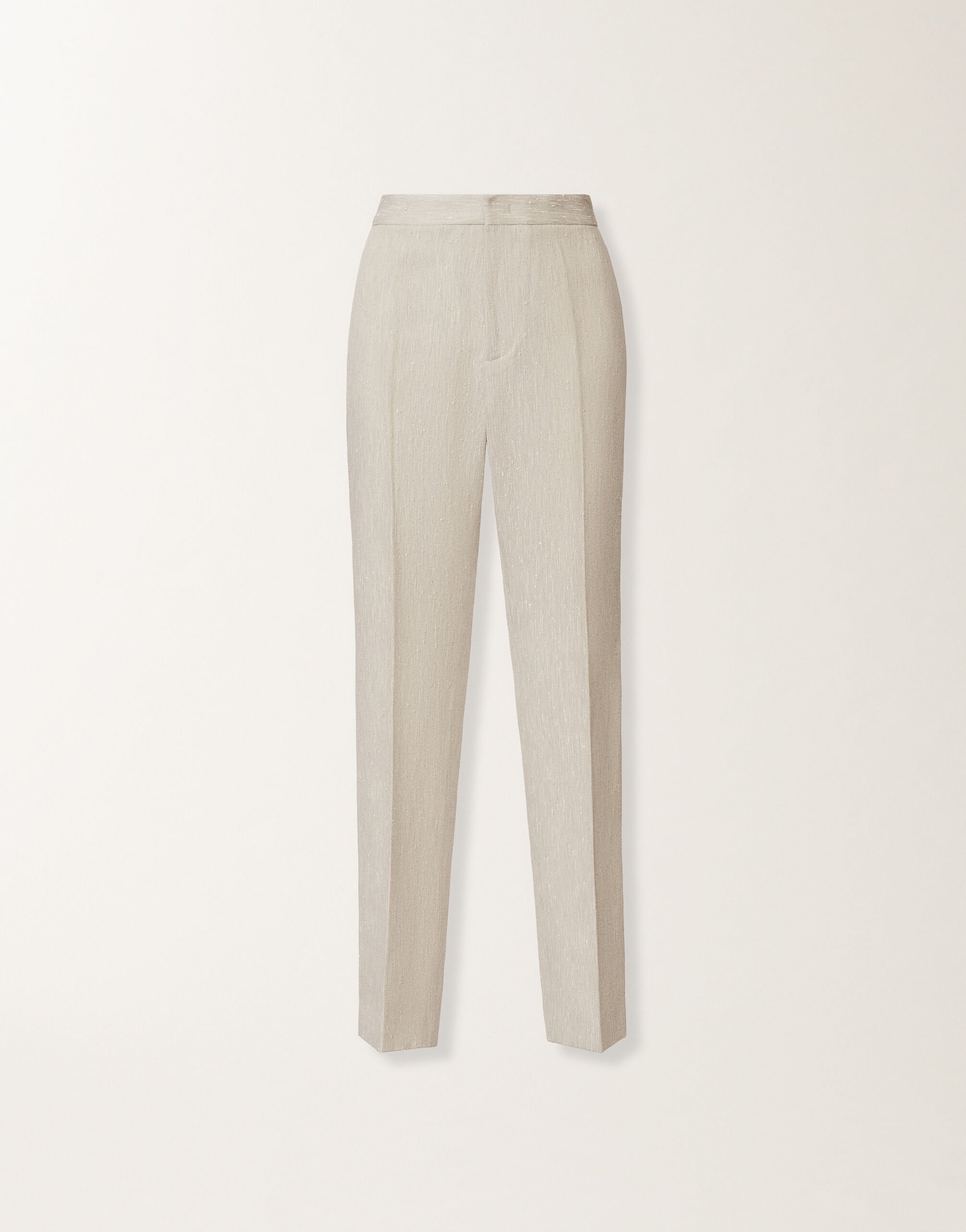 Fabiana Filippi Montefalco Pants in ice fil coupé goccia tailoring Gray PAD266F326D9570000
