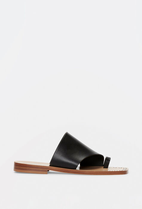 Fabiana Filippi Leather flip-flops, black ASD274A929H1370000