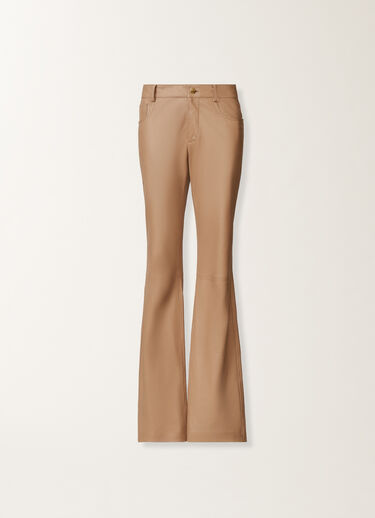 Fabiana Filippi Hose aus Nappaleder, Weide Braun PLD215F274D8960000