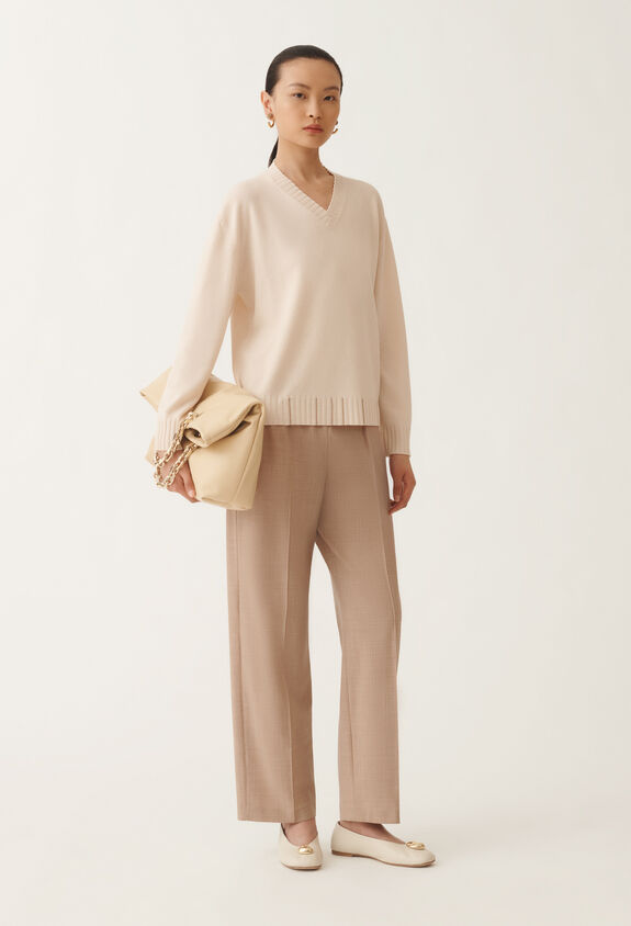 Fabiana Filippi Platinum sweater, cream PINK MAD215F015L5170000