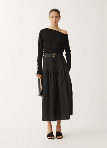 Fabiana Filippi Robe en laine et coton, noir NOIR ABD265F186L1770000