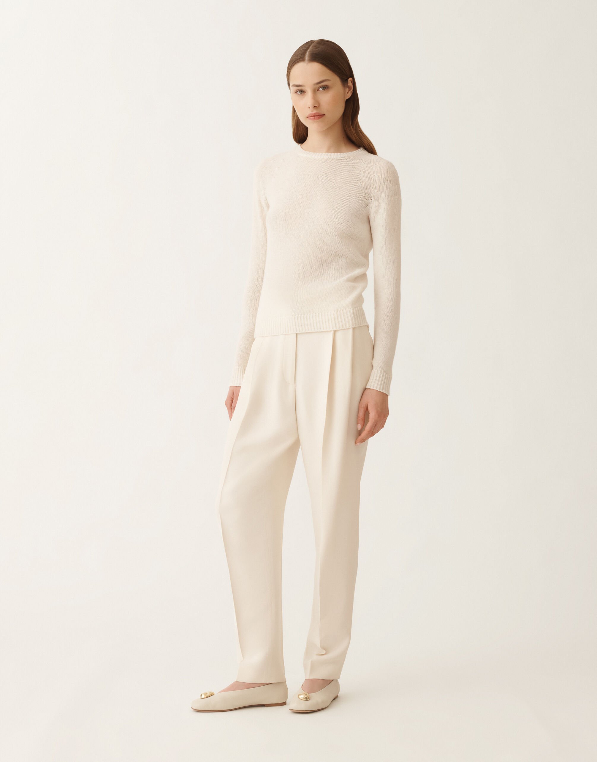 FABINA FILIPPI シルク カシミヤ ブレンド ニット Cashmere sweater, raffia for Women | Fabiana Filippi®