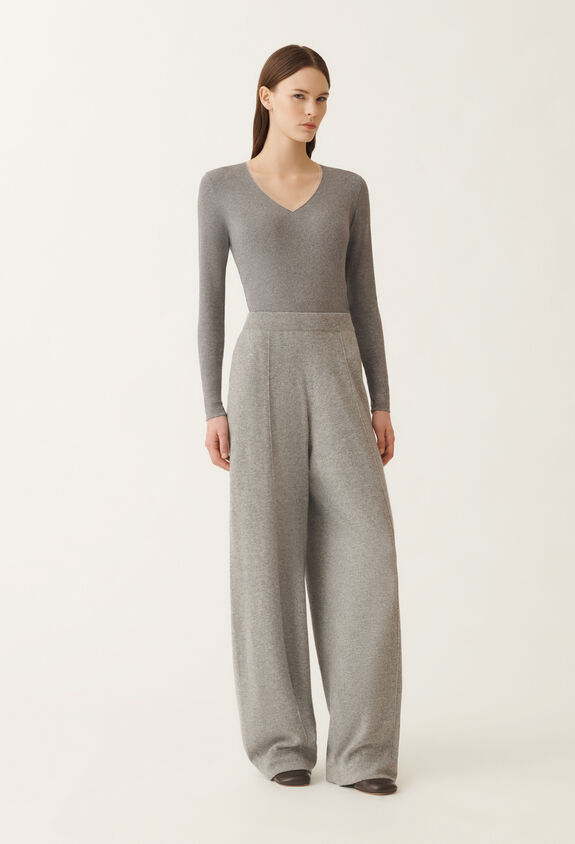 Fabiana Filippi Platinum trousers, rock grey GREY PAD215F336L5170000