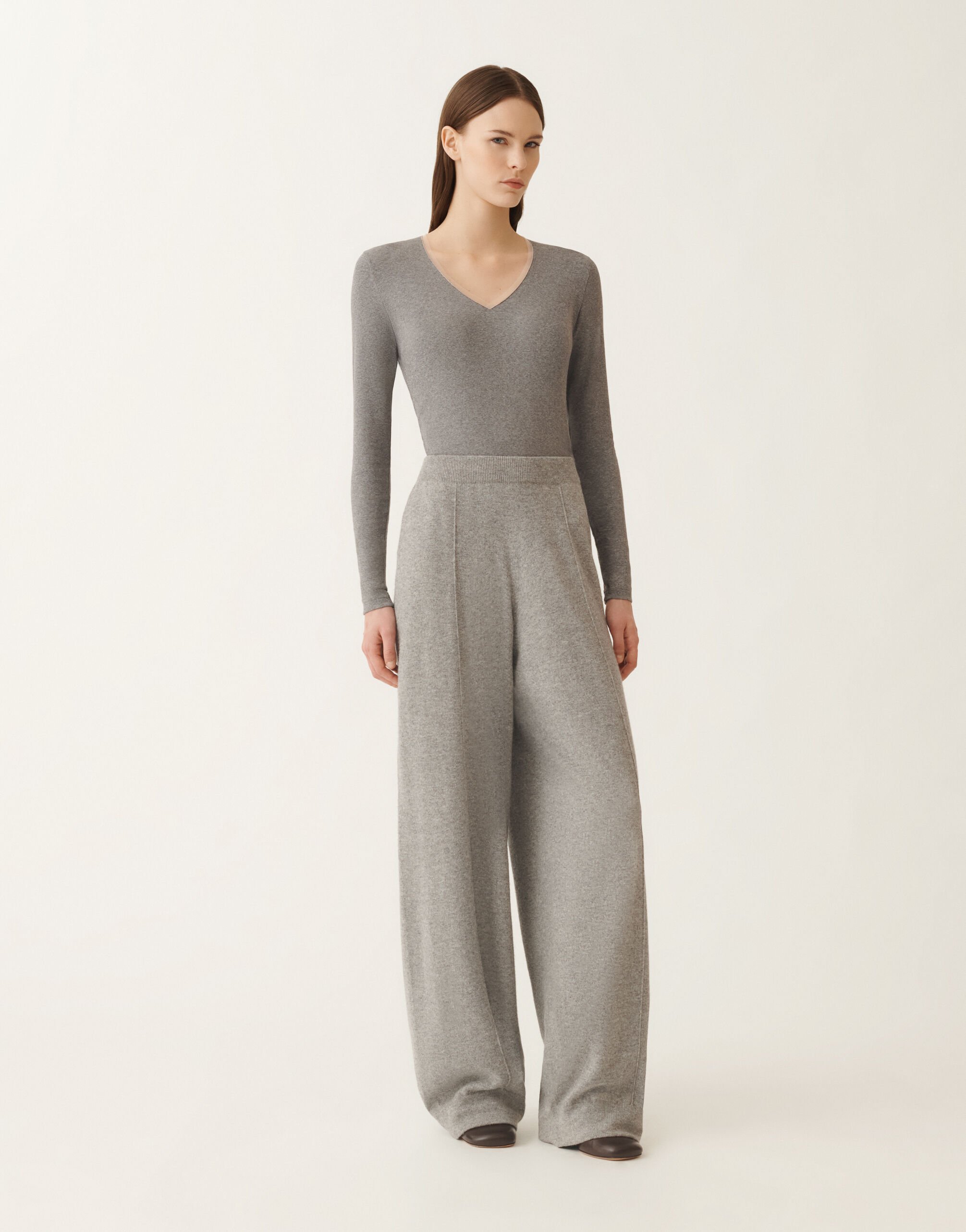 Fabiana Filippi Hose aus Platinum, felsgrau Grau PAD215F336L5170000