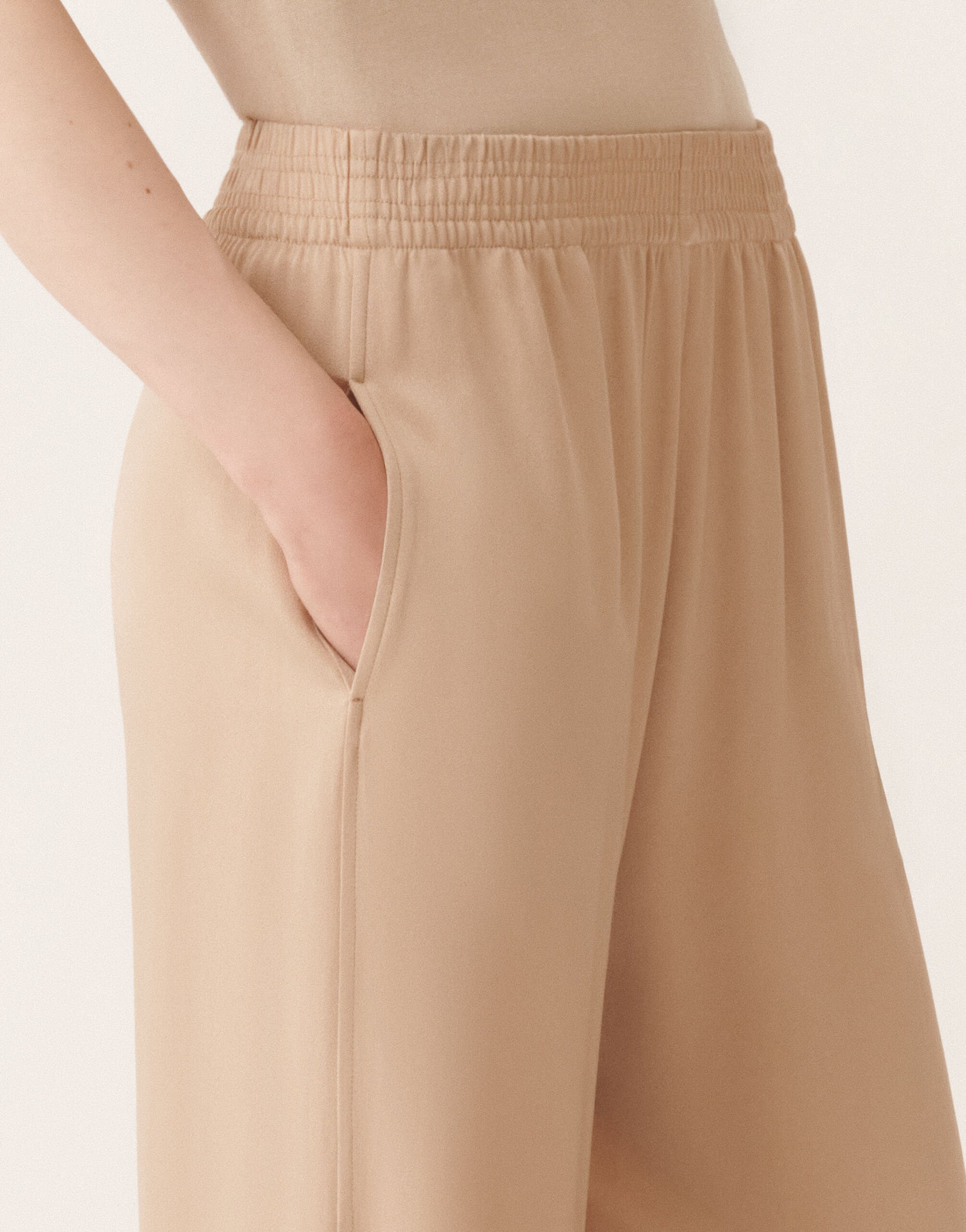 Fabiana Filippi Amelia envers satin trousers, maple BEIGE PAD215F291D9080000