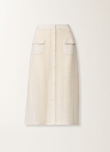 Gonna in cotone organico con viscosa brillante, burro Fabiana Filippi Gonna in cotone organico con viscosa brillante, burro BURRO GND276F814M1320000